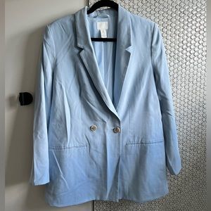 Baby blue oversized H&M blazer. Soft and lightweight. Worn once.